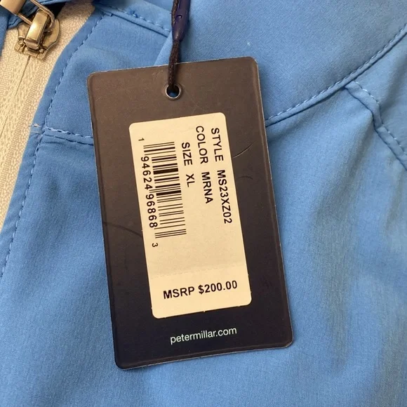 Peter Millar Crown Crafted Quarter Zip Performance Golf Vest Size XL. NWT